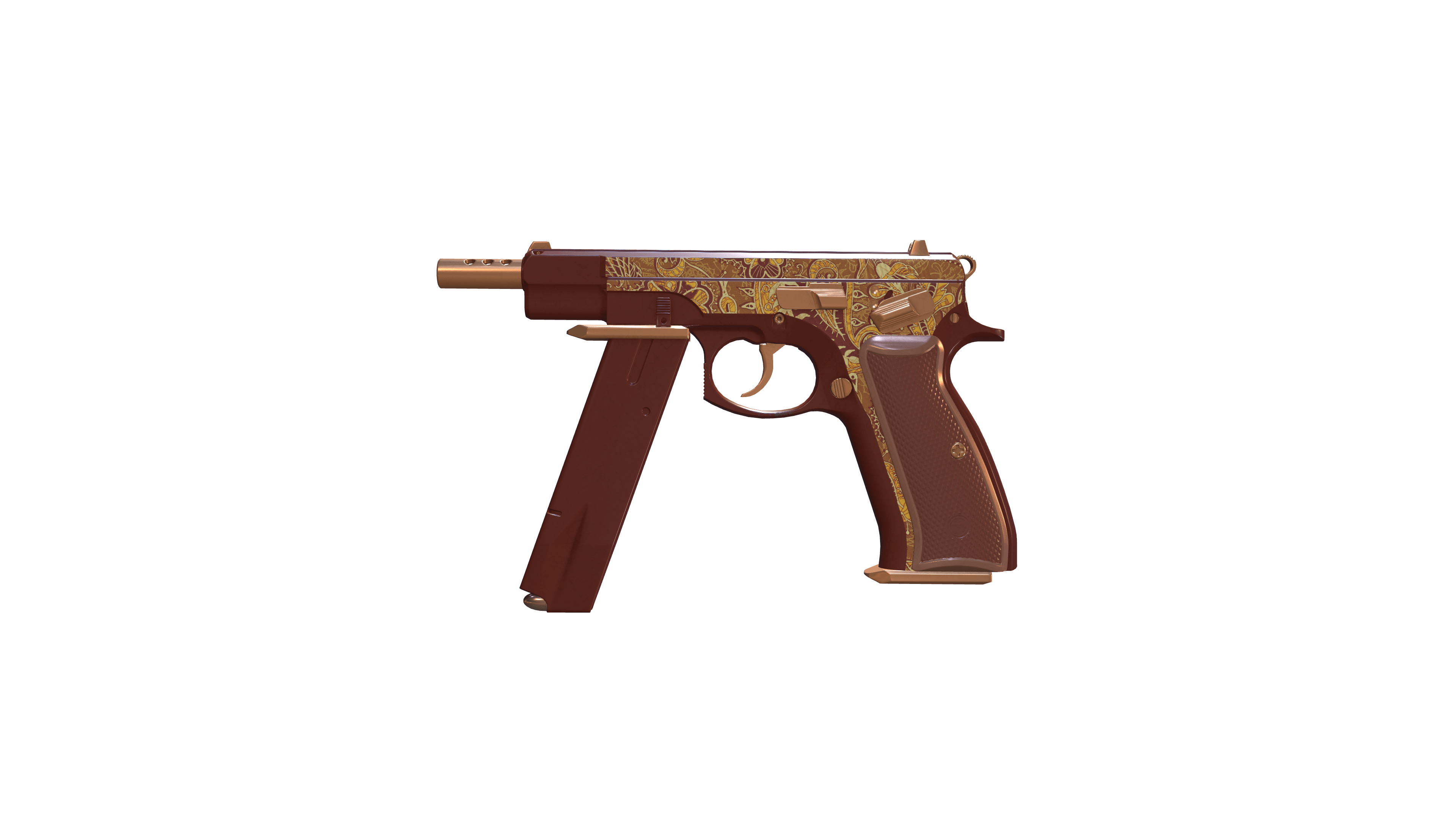 CZ75-Auto | Honey Paisley