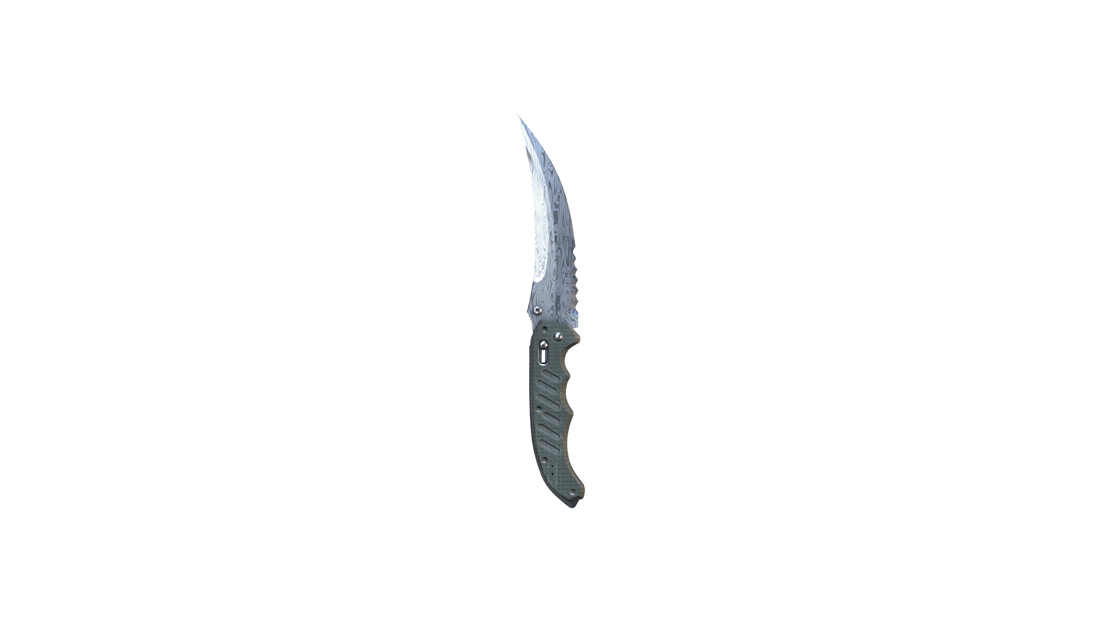 Flip Knife | Damascus Steel