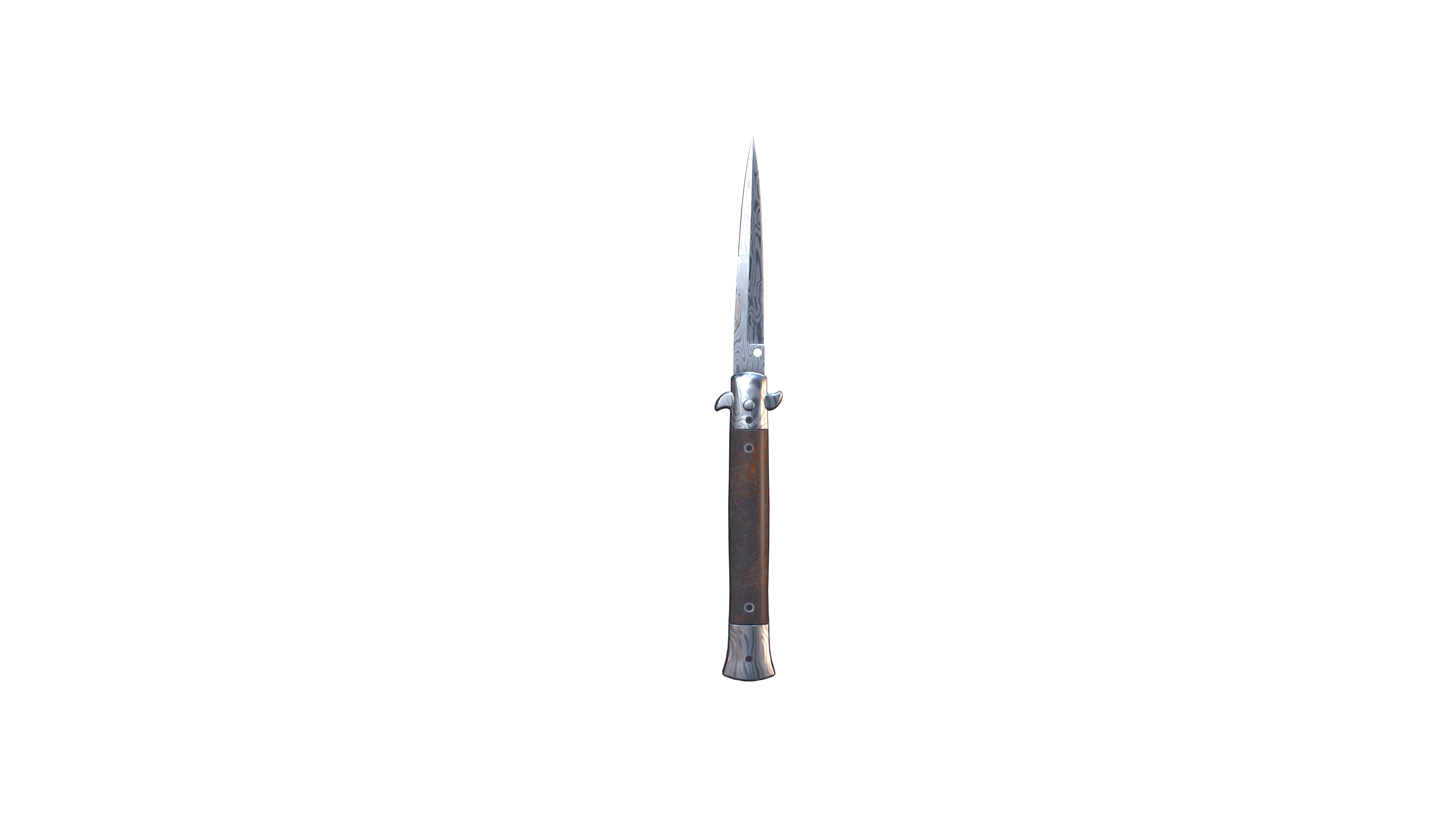 Stiletto Knife | Damascus Steel