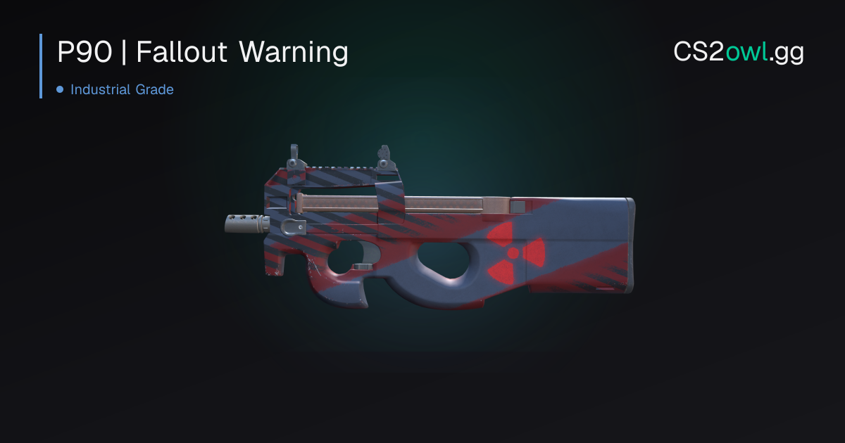 P90 | Fallout Warning Skin | CS2owl.gg